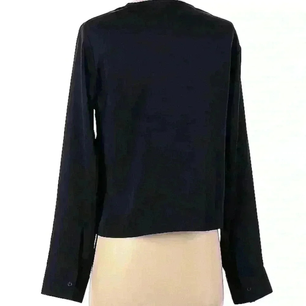 E xpress Women’s Twist Front Top - Navy - Picture 4 of 8